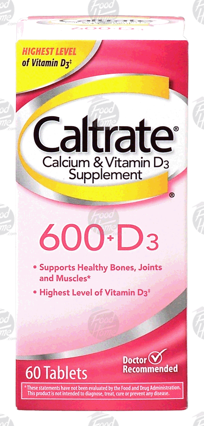 Caltrate&nbsp;for Bone & Colon Health&nbsp;600+d, calcium supplement Full-Size Picture